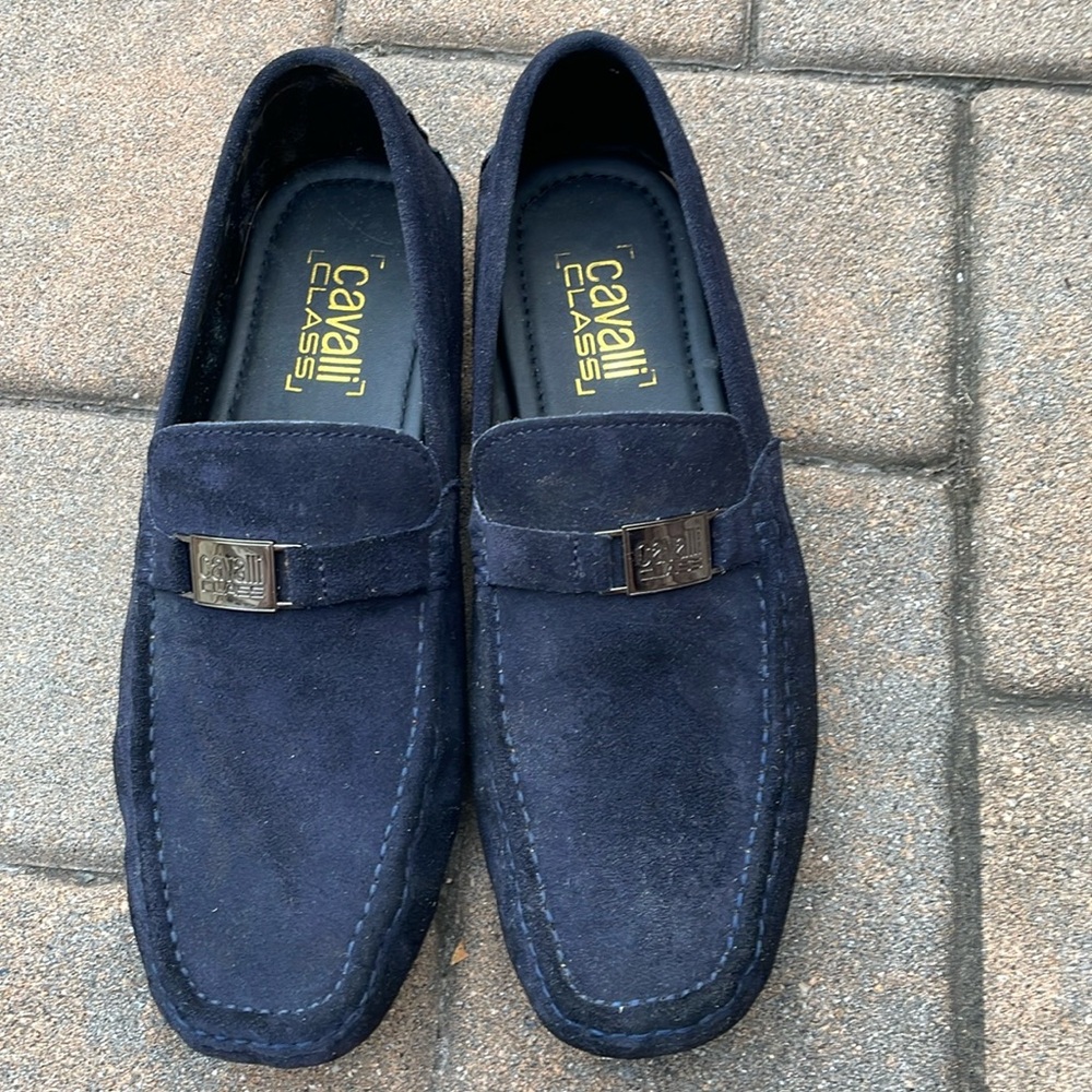 Cavalli class suede loafers